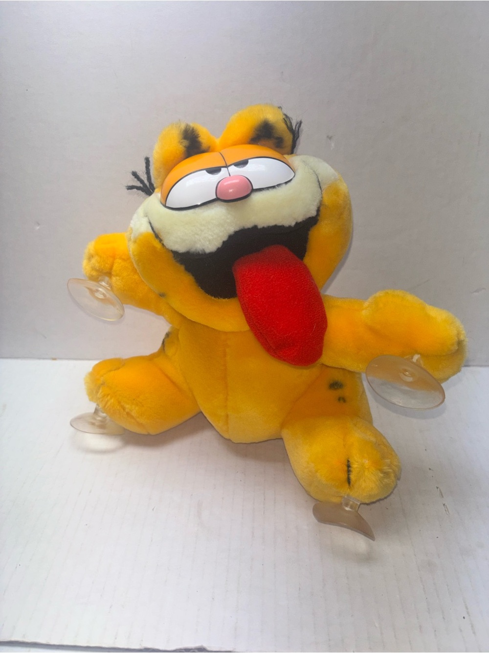 Vintage Garfield Plush Toy with Suction Cups